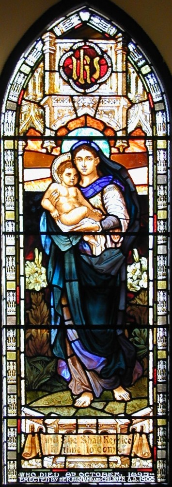 Mary with Infant Jesus â€œI.H.S.â€
