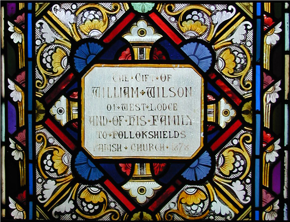 The Gift of William Wilson and of his family to Pollokshields Parish Church 1878